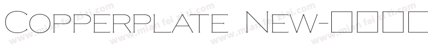 Copperplate New字体转换